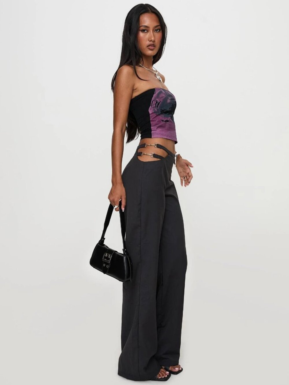 Princess Polly Cutout Side Trouser Pant - Picture 1 of 2